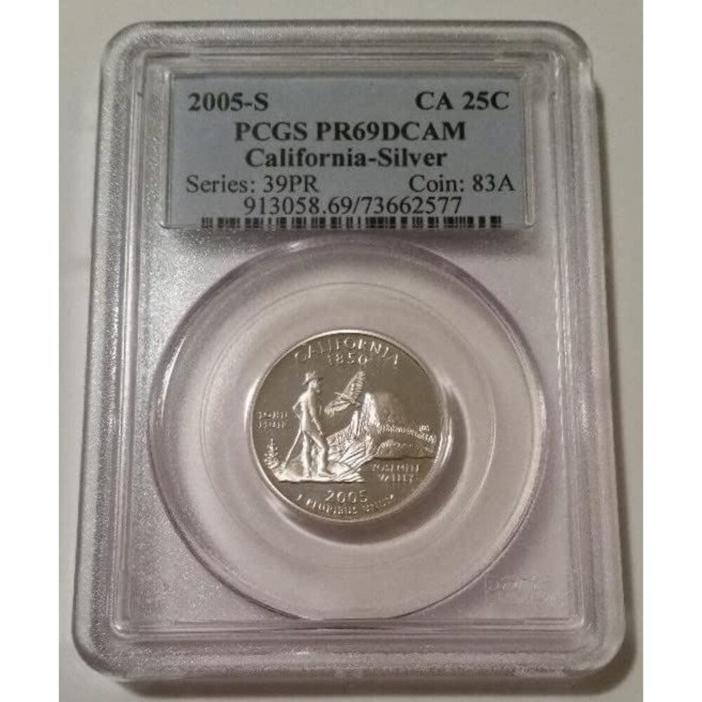 2005 S Silver California State Quarter Proof PR69 DCAM PCGS Blue Label